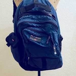 Vintage Ralph Lauren Polo Sport Navy Back Pack